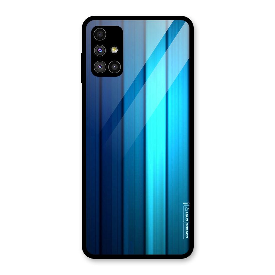 Blue Hues Glass Back Case for Galaxy M51