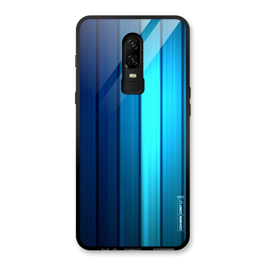 Blue Hues Glass Back Case for OnePlus 6
