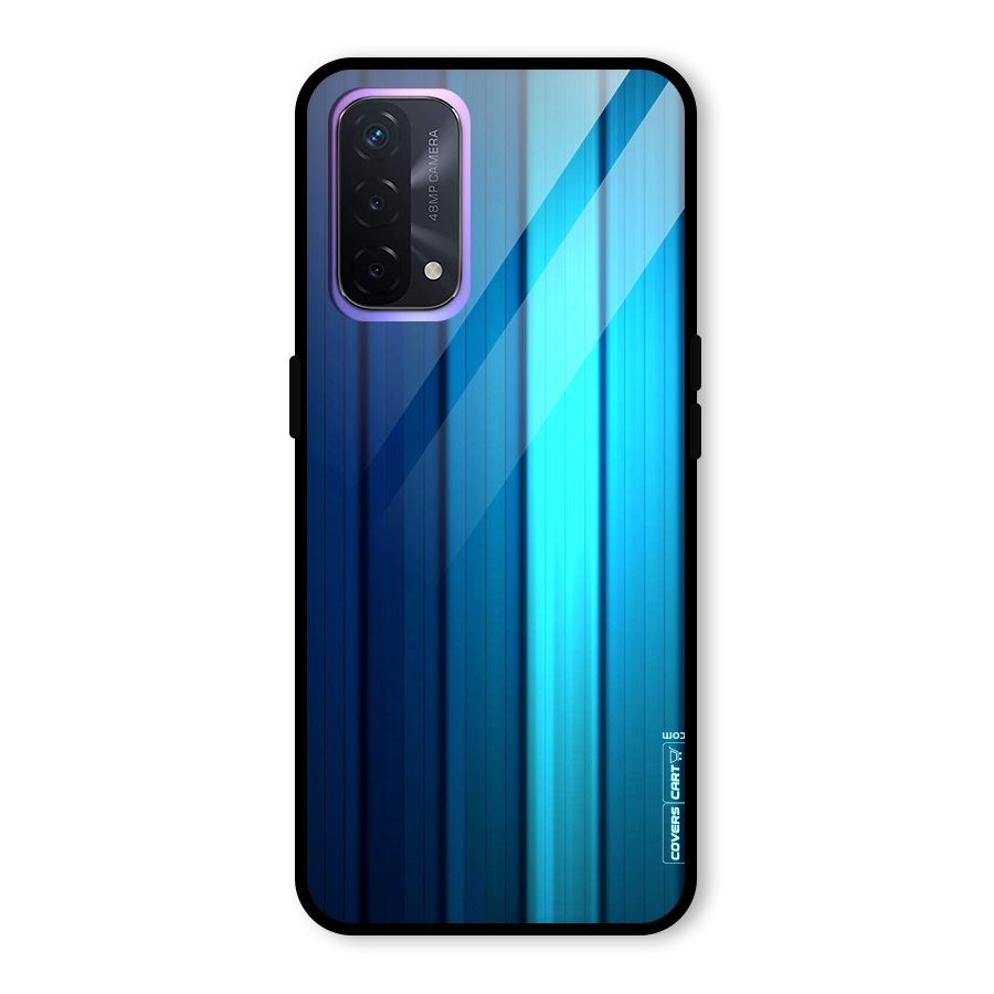 Blue Hues Glass Back Case for Oppo A74 5G