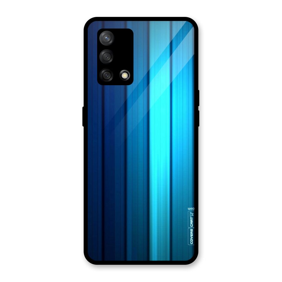 Blue Hues Glass Back Case for Oppo F19