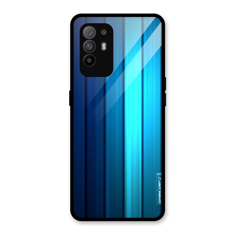 Blue Hues Glass Back Case for Oppo F19 Pro Plus 5G