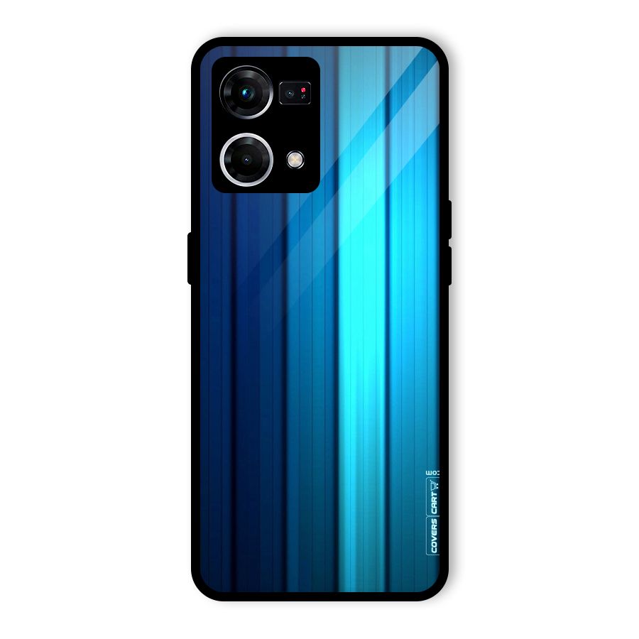 Blue Hues Glass Back Case for Oppo F21 Pro 4G