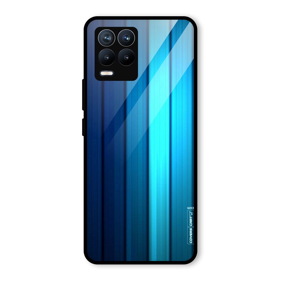 Blue Hues Glass Back Case for Realme 8 Pro