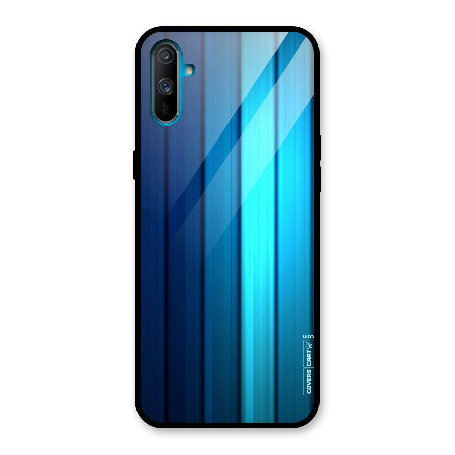 Blue Hues Glass Back Case for Realme C3