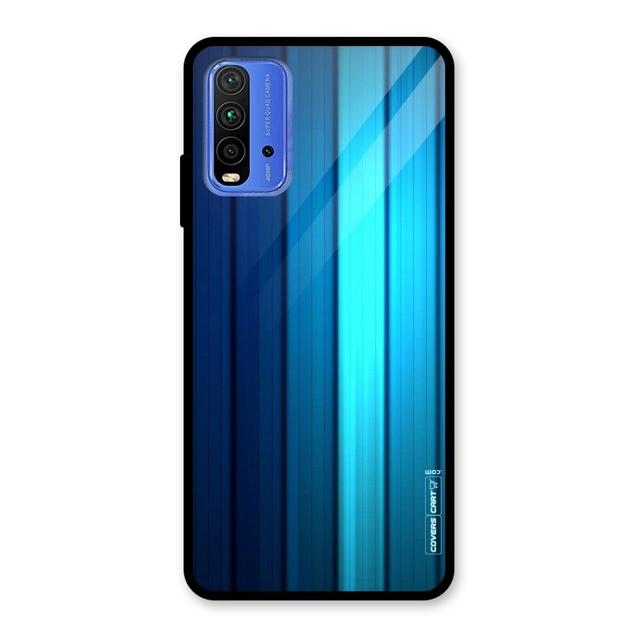 Blue Hues Glass Back Case for Redmi 9 Power