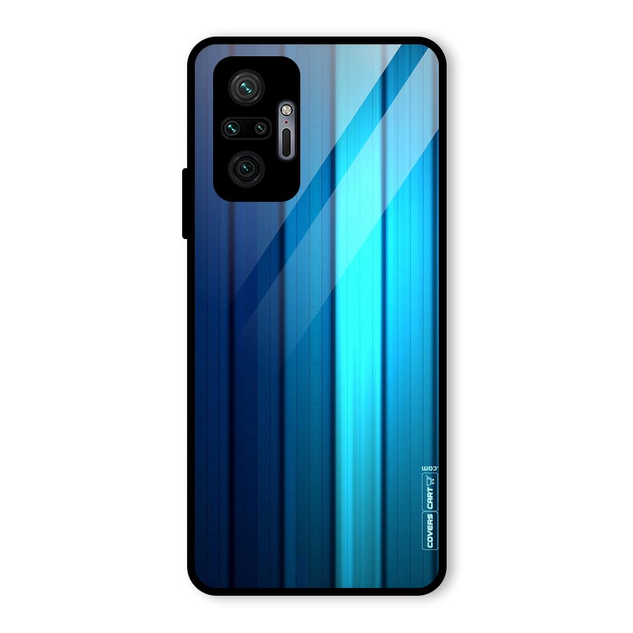 Blue Hues Glass Back Case for Redmi Note 10 Pro
