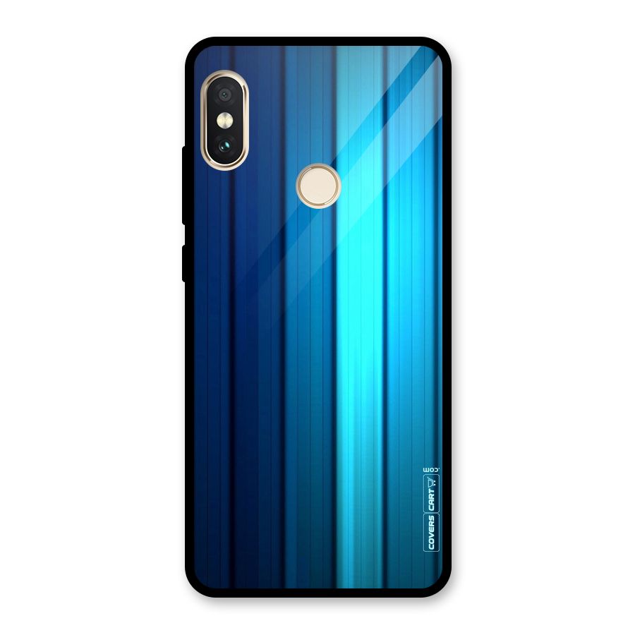 Blue Hues Glass Back Case for Redmi Note 5 Pro