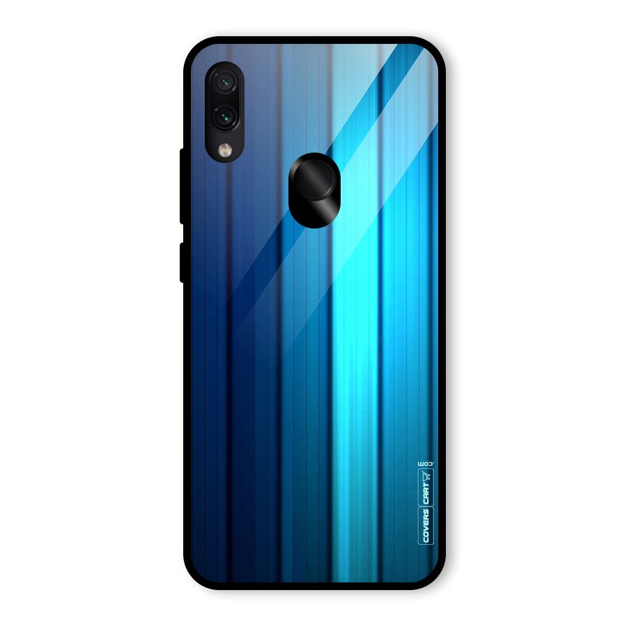 Blue Hues Glass Back Case for Redmi Note 7 Pro