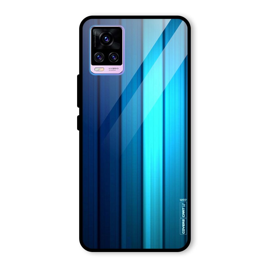 Blue Hues Glass Back Case for Vivo V20 Pro