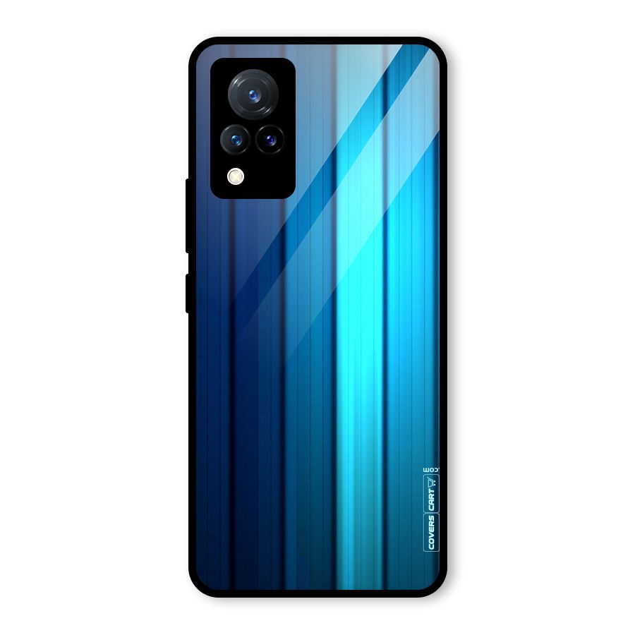 Blue Hues Glass Back Case for Vivo V21 5G
