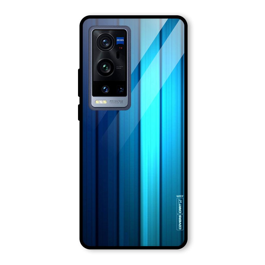 Blue Hues Glass Back Case for Vivo X60 Pro Plus