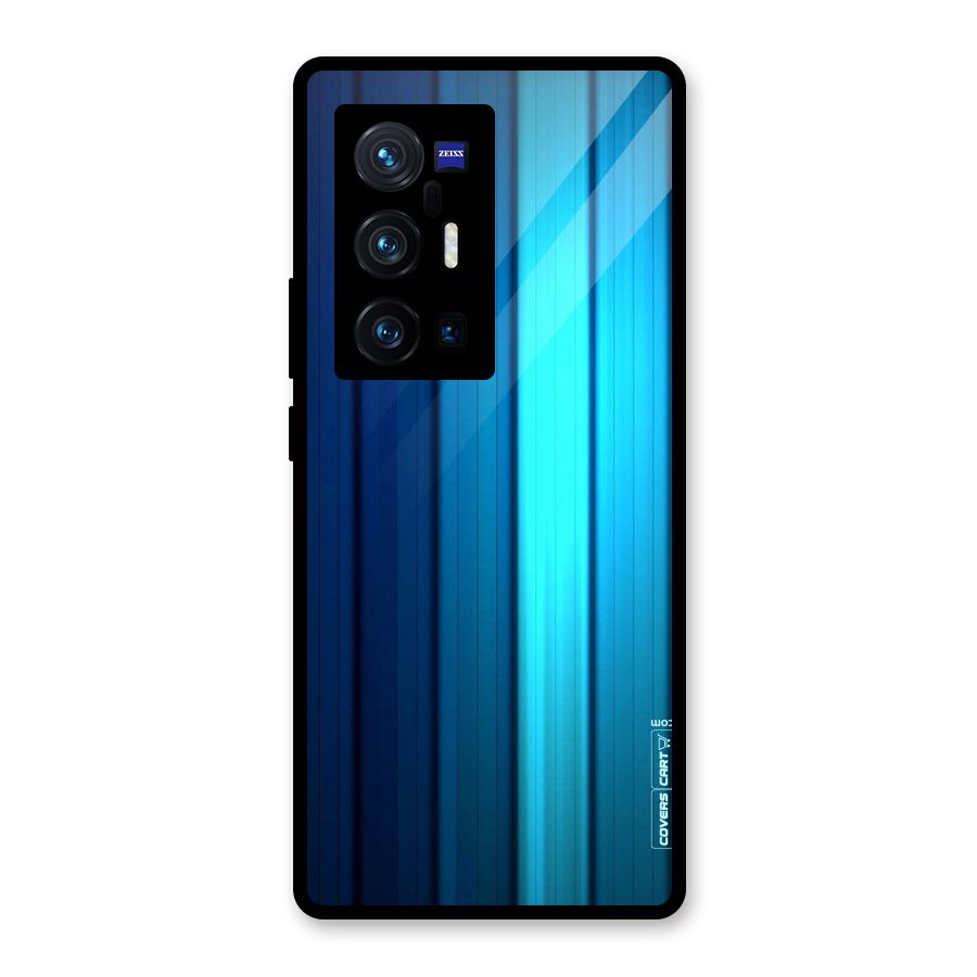 Blue Hues Glass Back Case for Vivo X70 Pro Plus