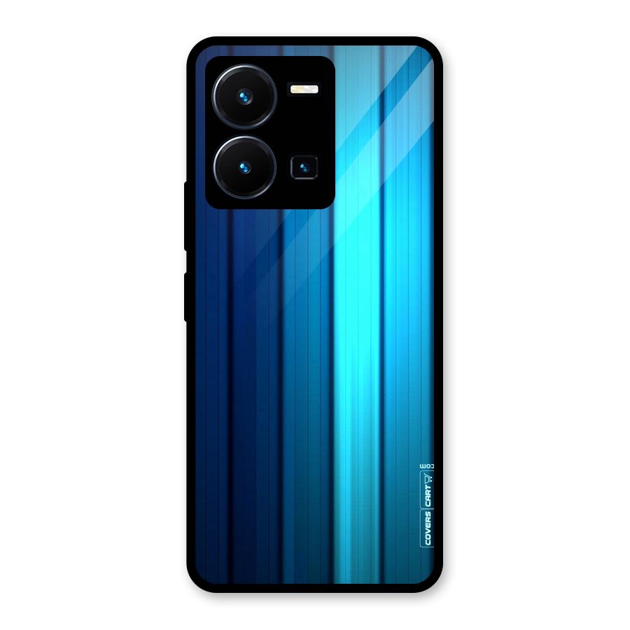 Blue Hues Glass Back Case for Vivo Y35