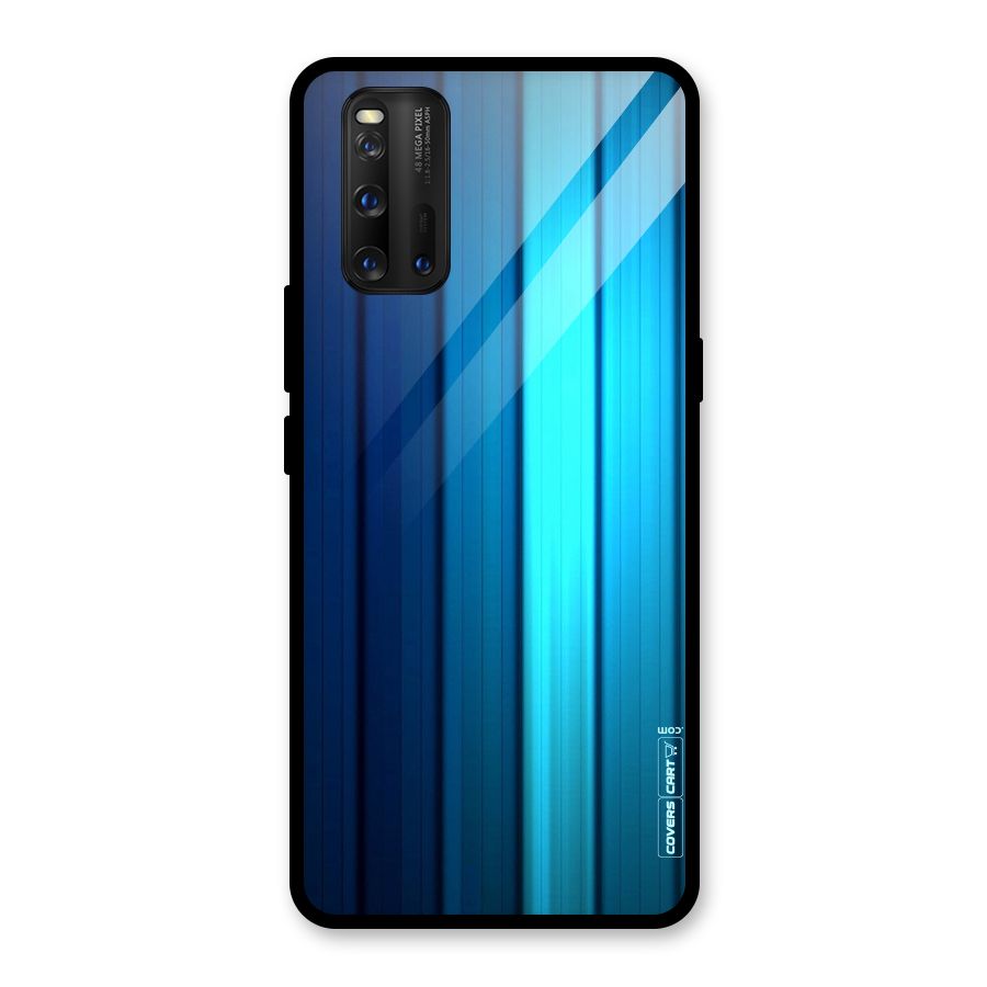Blue Hues Glass Back Case for Vivo iQOO 3