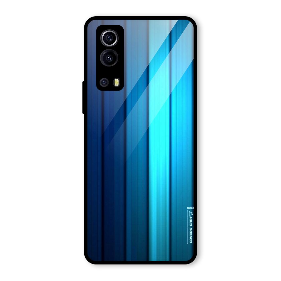 Blue Hues Glass Back Case for Vivo iQOO Z3