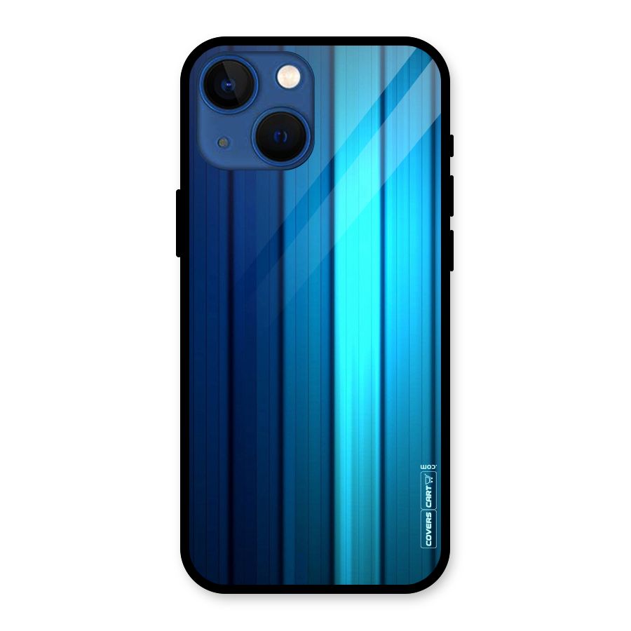 Blue Hues Glass Back Case for iPhone 13 Mini