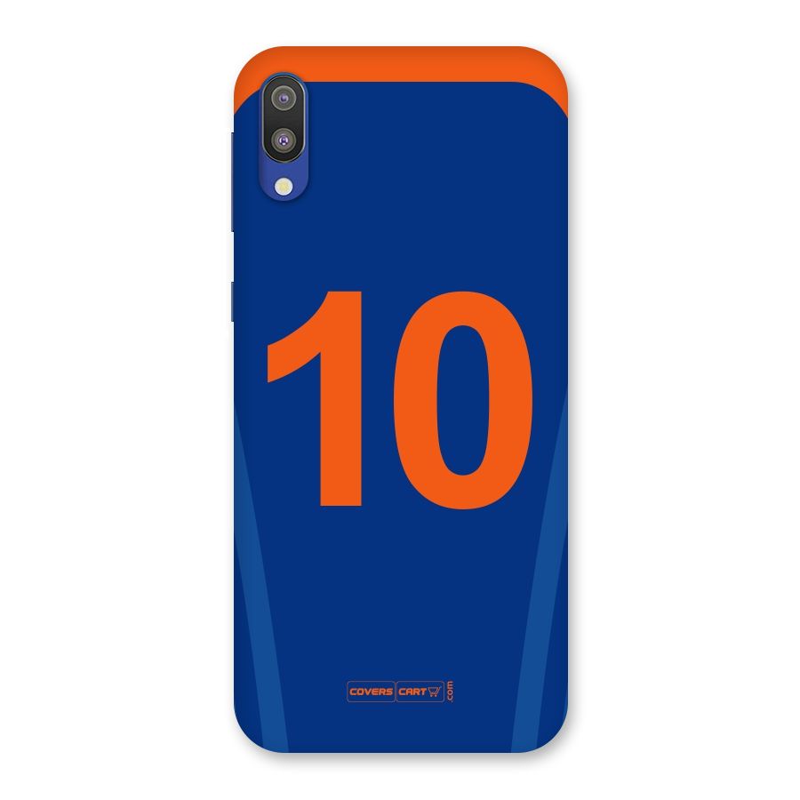 Blue Jersey Back Case for Galaxy M10