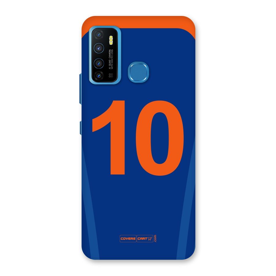 Blue Jersey Back Case for Infinix Hot 9