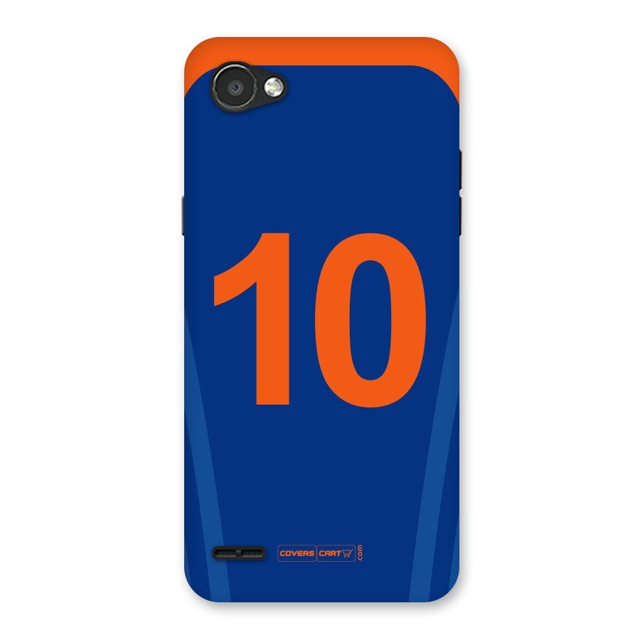 Blue Jersey Back Case for LG Q6