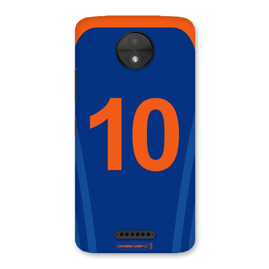 Blue Jersey Back Case for Moto C