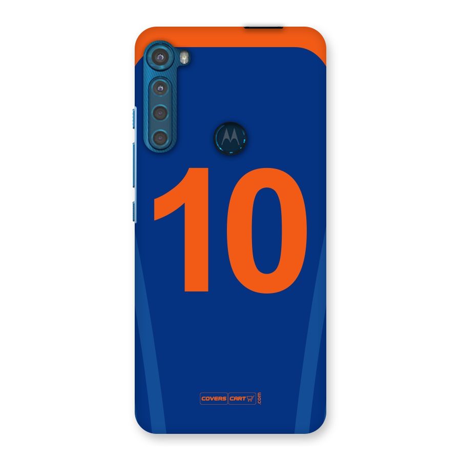 Blue Jersey Back Case for Motorola One Fusion Plus