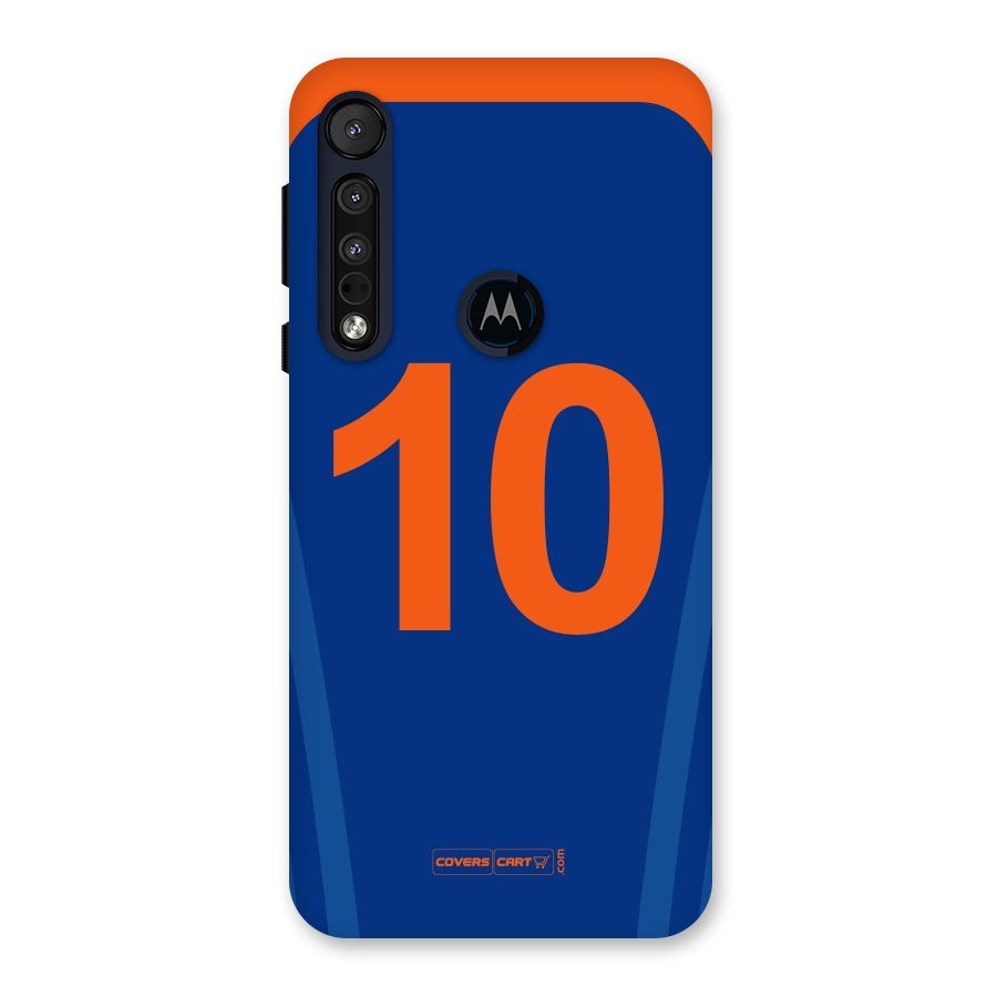 Blue Jersey Back Case for Motorola One Macro
