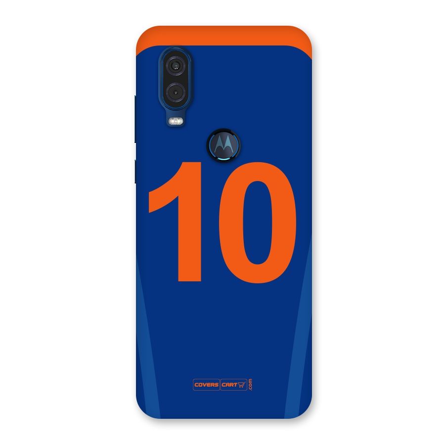 Blue Jersey Back Case for Motorola One Vision