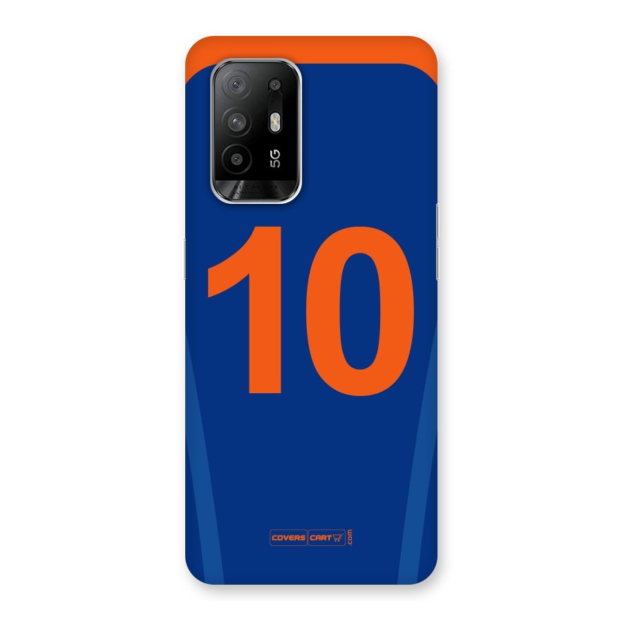 Blue Jersey Back Case for Oppo F19 Pro Plus 5G