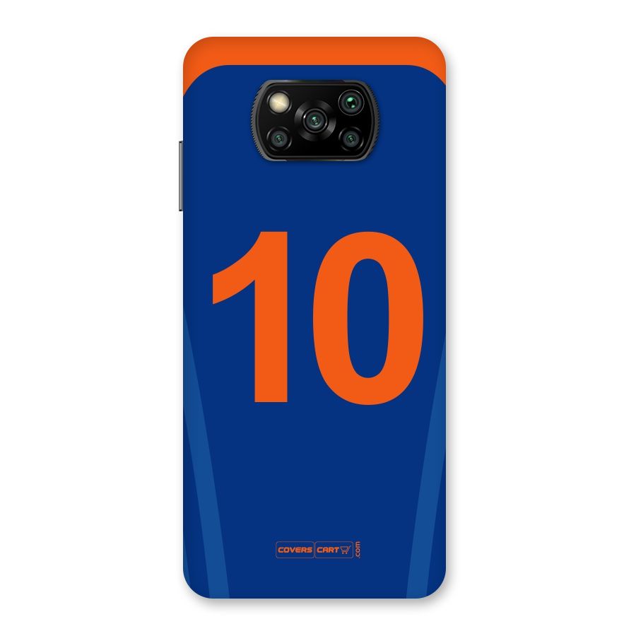 Blue Jersey Back Case for Poco X3