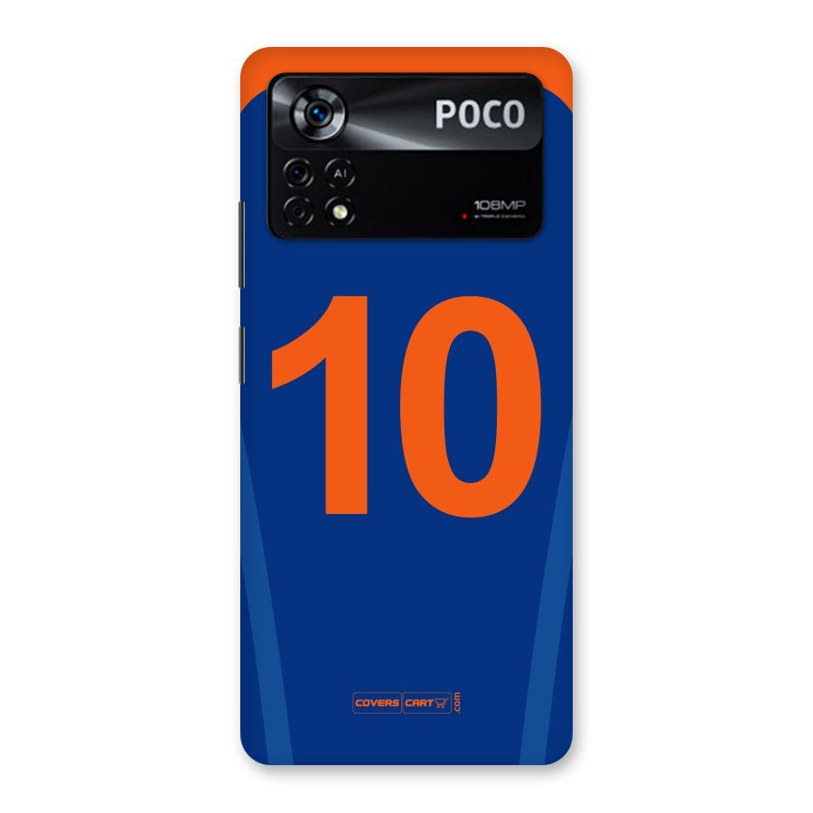 Blue Jersey Back Case for Poco X4 Pro 5G