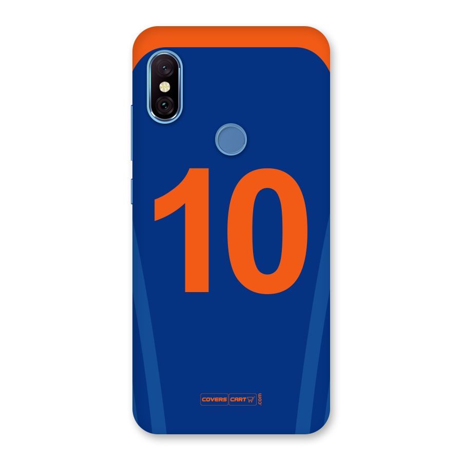 Blue Jersey Back Case for Redmi Note 6 Pro