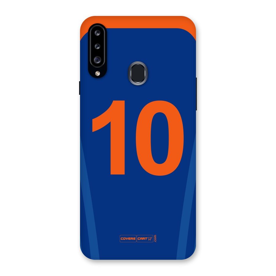 Blue Jersey Back Case for Samsung Galaxy A20s