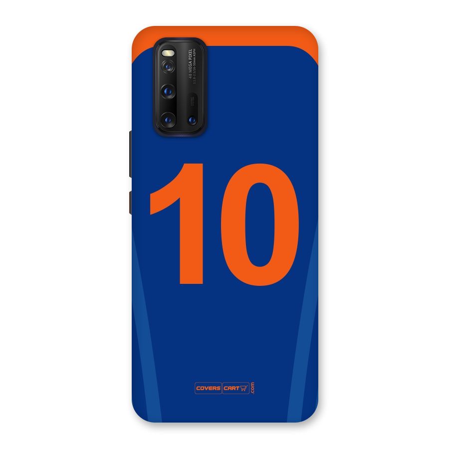 Blue Jersey Back Case for Vivo iQOO 3