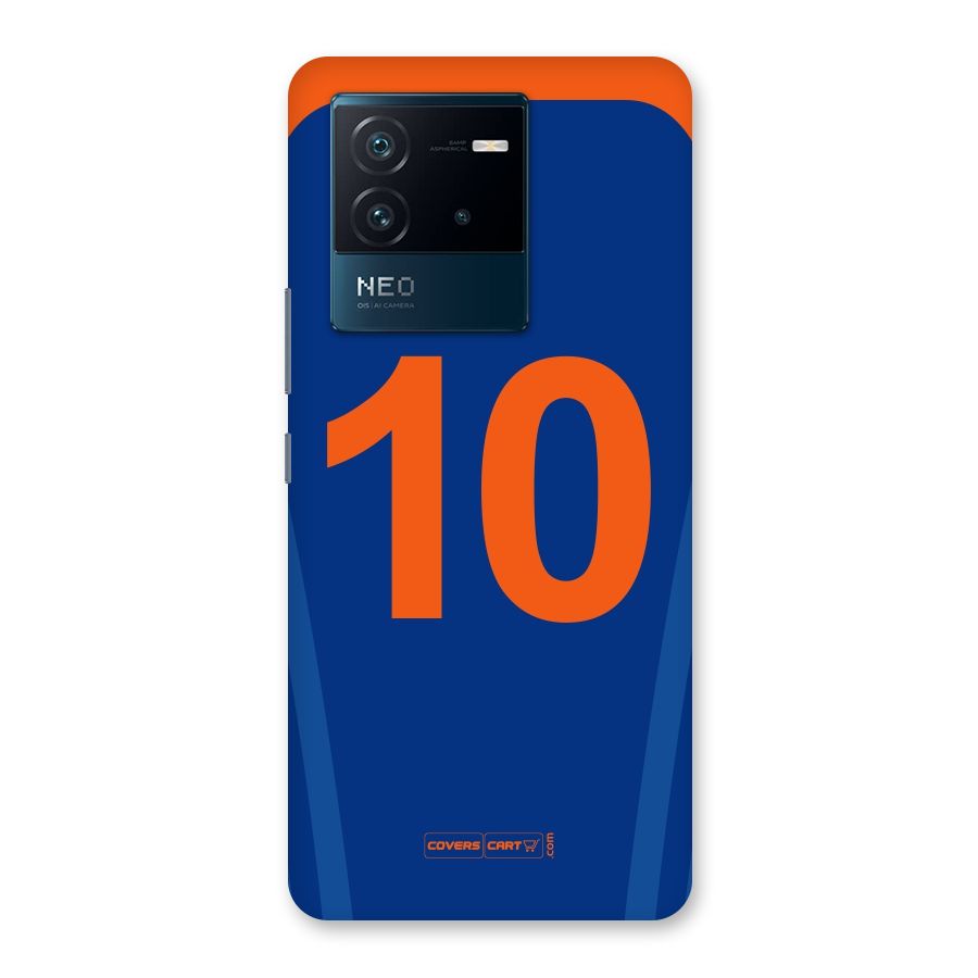 Blue Jersey Back Case for Vivo iQOO Neo 6 5G