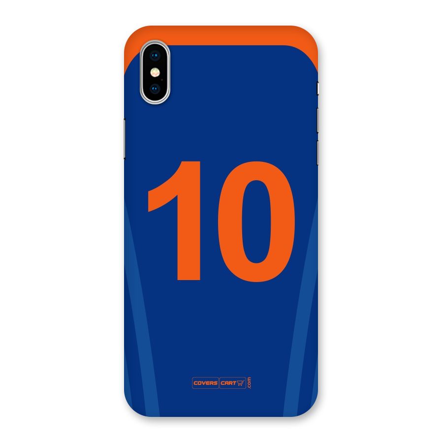 Blue Jersey Back Case for iPhone XS