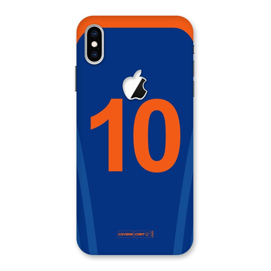 Blue Jersey Back Case for iPhone XS Max Apple Cut