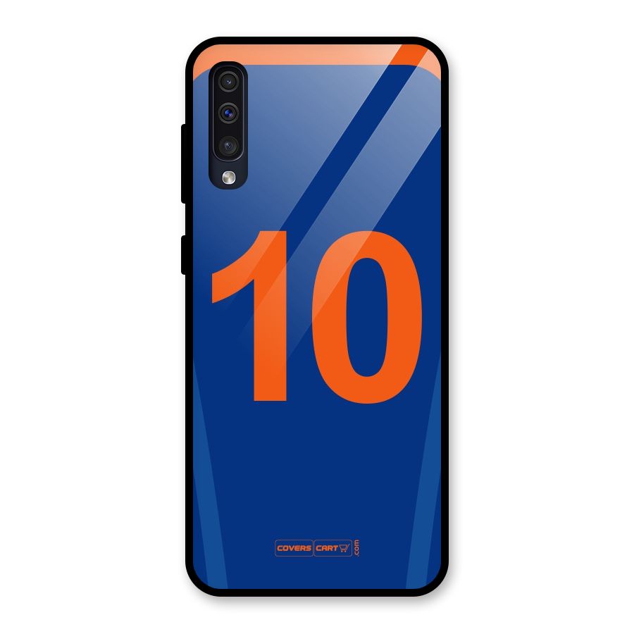 Blue Jersey Glass Back Case for Galaxy A50