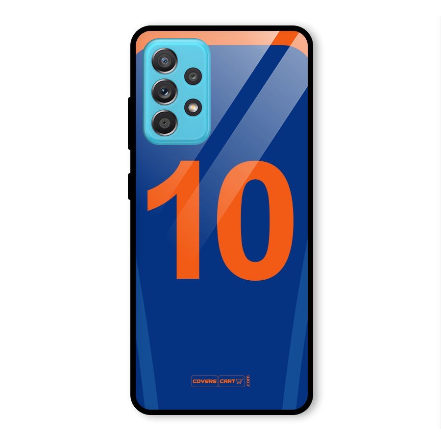 Blue Jersey Glass Back Case for Galaxy A52