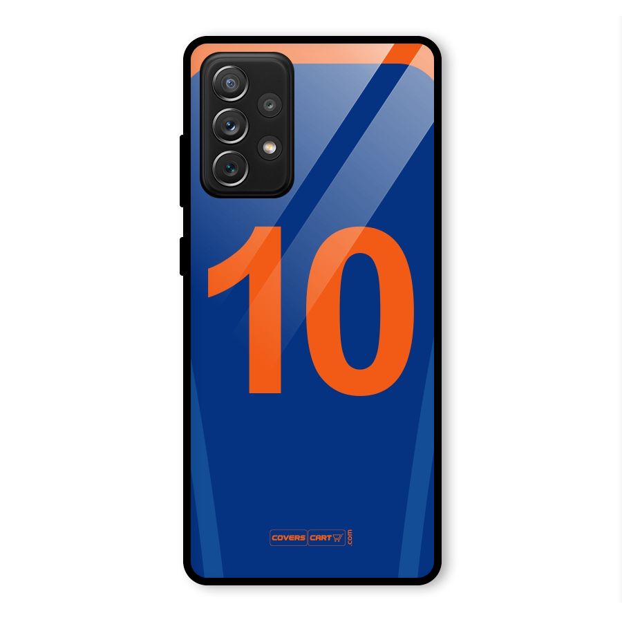 Blue Jersey Glass Back Case for Galaxy A72