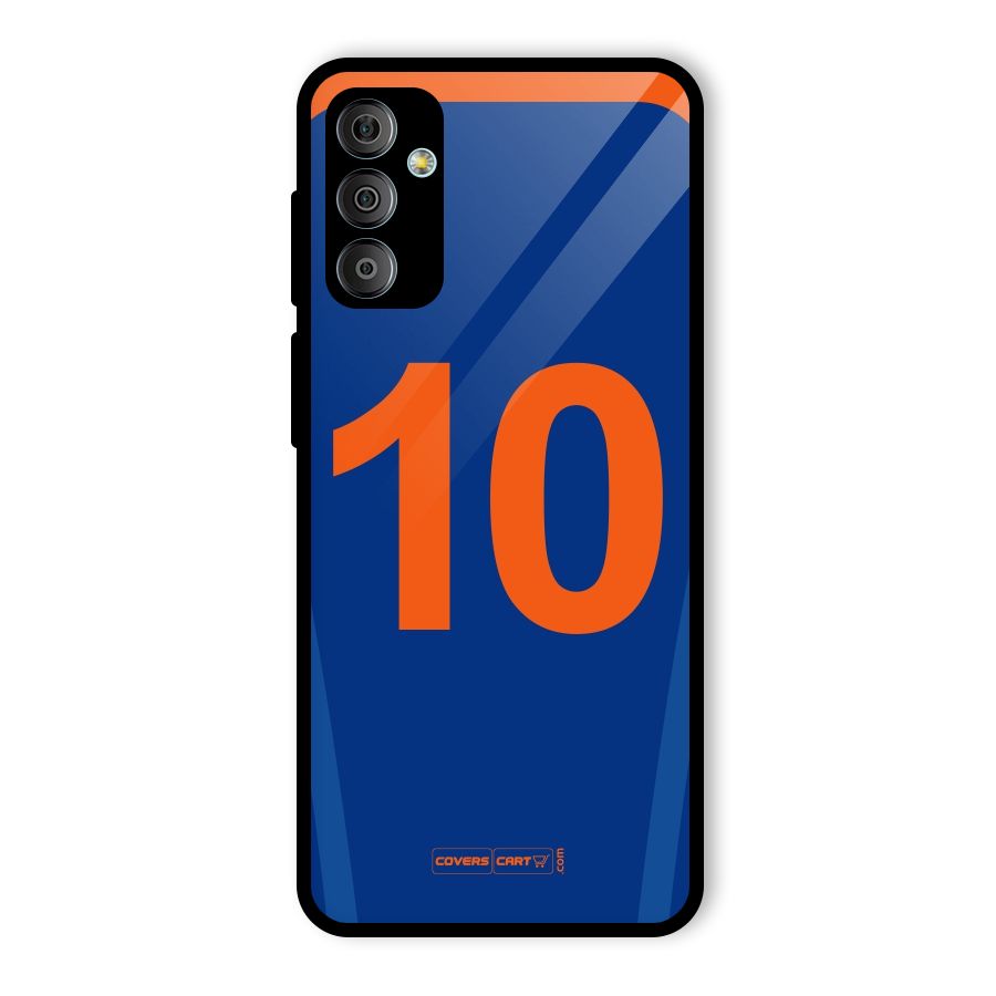 Blue Jersey Glass Back Case for Galaxy F23