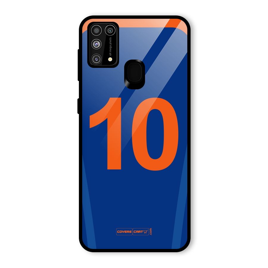 Blue Jersey Glass Back Case for Galaxy F41