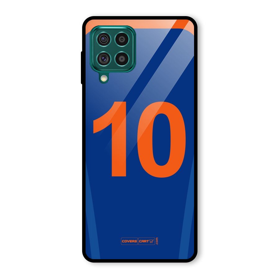 Blue Jersey Glass Back Case for Galaxy F62