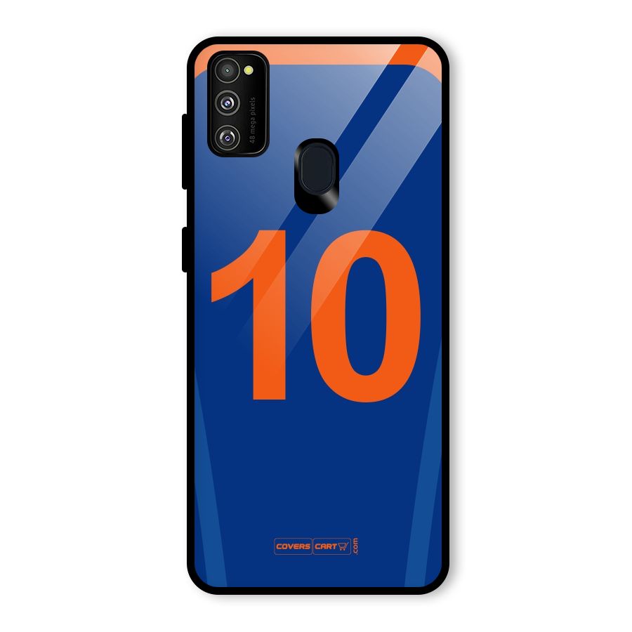 Blue Jersey Glass Back Case for Galaxy M30s