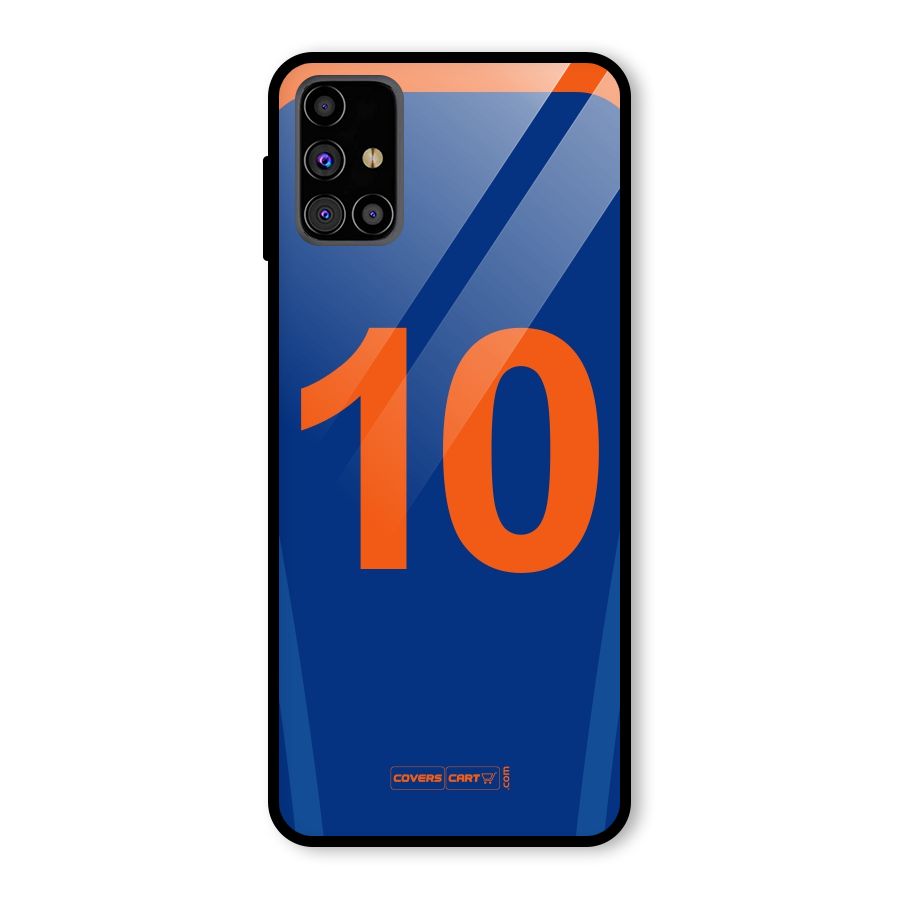 Blue Jersey Glass Back Case for Galaxy M31s