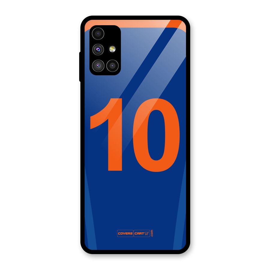 Blue Jersey Glass Back Case for Galaxy M51
