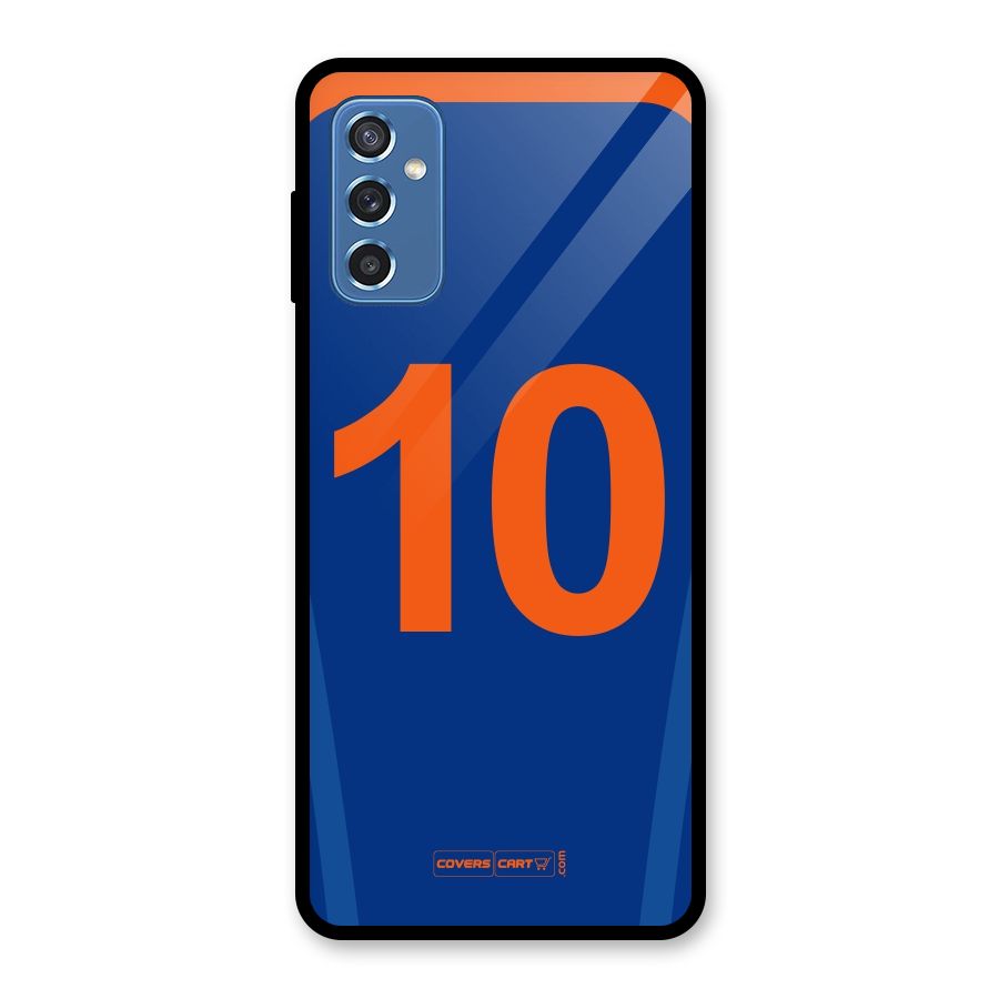 Blue Jersey Glass Back Case for Galaxy M52 5G