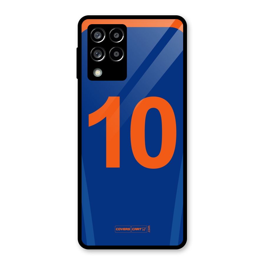 Blue Jersey Glass Back Case for Galaxy M53 5G