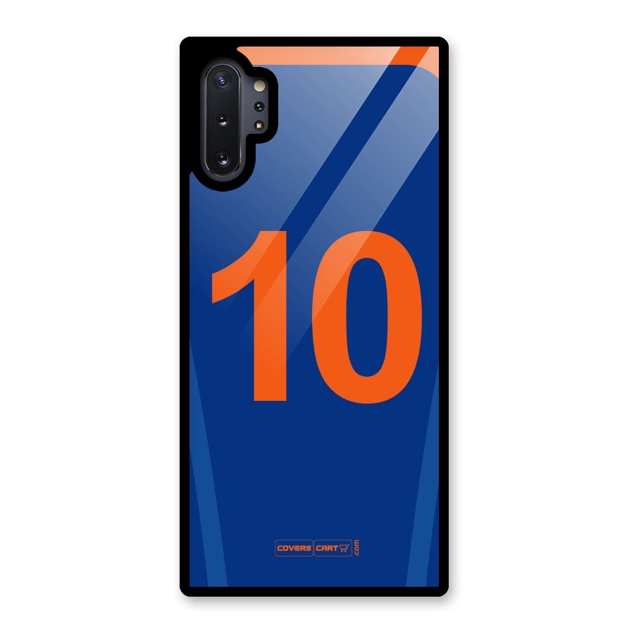 Blue Jersey Glass Back Case for Galaxy Note 10 Plus
