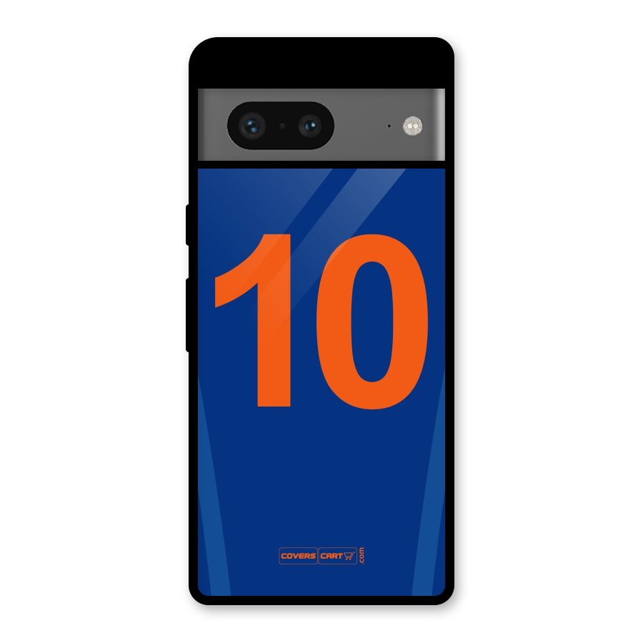 Blue Jersey Glass Back Case for Google Pixel 7