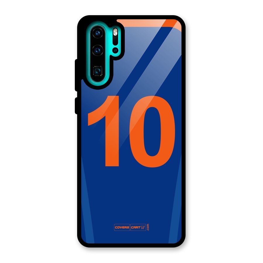 Blue Jersey Glass Back Case for Huawei P30 Pro